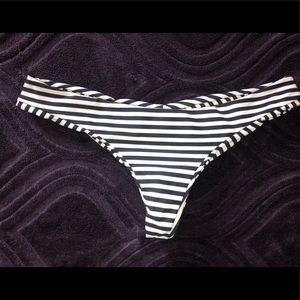 Boys + Arrows Cheeky B&W Stripe Bottoms Medium